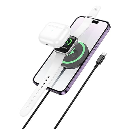 Northcity 3'ü 1 Arada 15W Manyetik Kablosuz Şarj İstasyonu – iPhone/Apple Watch/AirPods