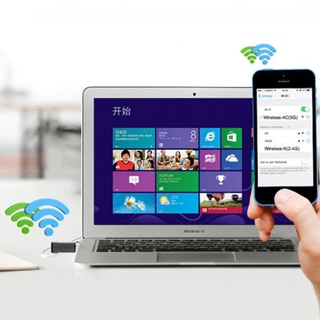 Northcity USB WiFi Adaptör 600 Mbps 2.4/5 GHz Çift Bant – KESİNTİSİZ İNTERNET