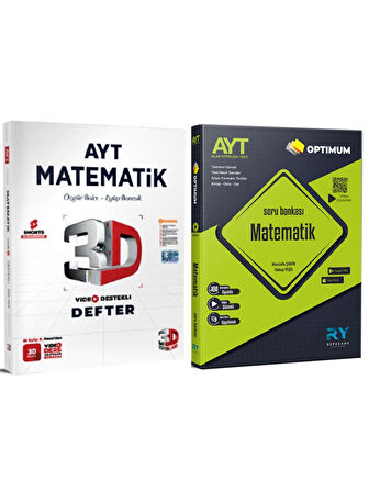 AYT Matematik Soru ve 3D AYT Matematik Video Destekli Defter 2 li Set