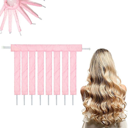 Isısız Ahtapot Saç Bandı – Yumuşak Kıvırma Çubuğu ile Kolay Bukle Şekillendirme Standart beden