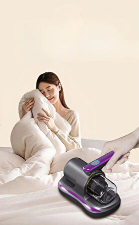 Kablosuz Yatak Akar Sökücü | UV-C Işık, HEPA Filtre, Güçlü Emiş, 4500mAh Batarya
