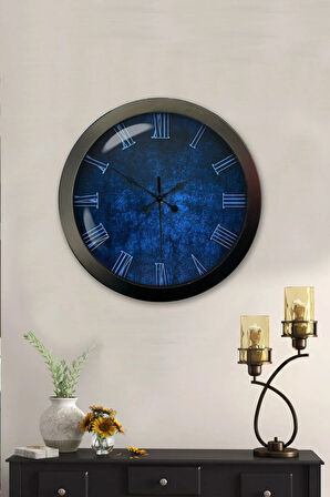 Hediyelik 36 Cm Siyah Metal Fantastik Duvar Saati