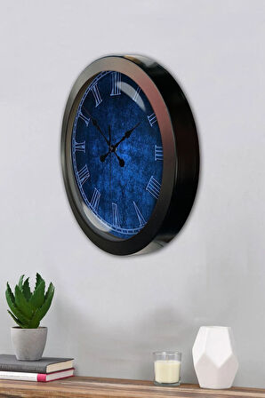 Hediyelik 36 Cm Siyah Metal Fantastik Duvar Saati