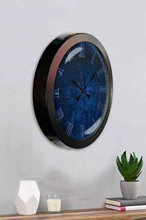 Hediyelik 36 Cm Siyah Metal Fantastik Duvar Saati