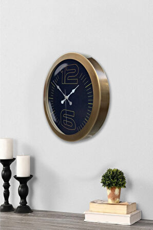 Hediyelik 36 Cm Eskitme Metal Klas Duvar Saati