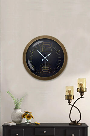 Hediyelik 36 Cm Eskitme Metal Klas Duvar Saati