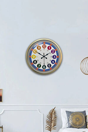 40 Cm Eskitme Metal English Class Duvar Saati