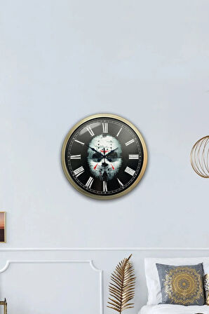 Hediyelik 40 Cm Eskitme Metal Korsan Duvar Saati