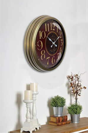 40 Cm Eskitme Metal Rome De La Paris Duvar Saati