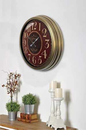 40 Cm Eskitme Metal Rome De La Paris Duvar Saati
