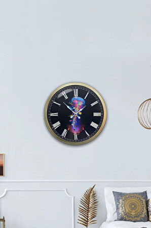 Hediyelik 40 Cm Eskitme Metal Sea Duvar Saati