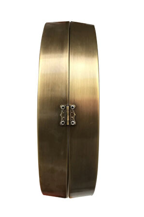 Hediyelik 36 cm Eskitme Metal Gece Istasyon Duvar Saati
