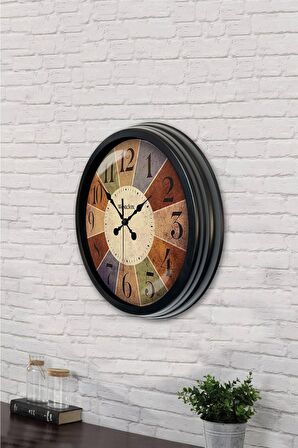 40 Cm Siyah Metal Westclox Duvar Saati