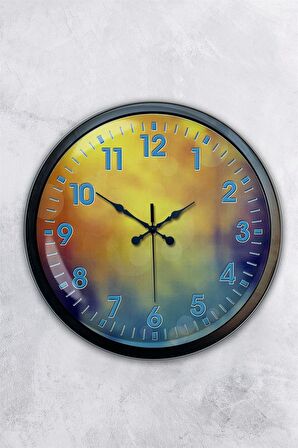 40 Cm Siyah Metal Venus Duvar Saati