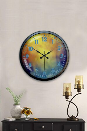 40 Cm Siyah Metal Venus Duvar Saati