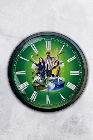 40 Cm Siyah Metal Tatil Duvar Saati