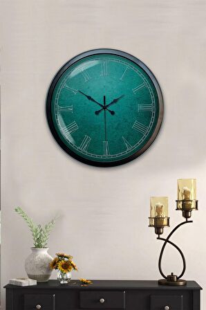 40 Cm Siyah Metal Sezgi Duvar Saati