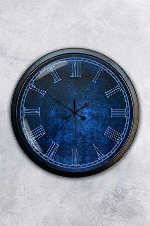 40 Cm Siyah Metal New Ton Duvar Saati