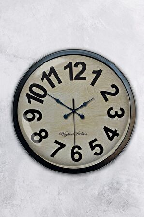 40 Cm Siyah Metal Milano Duvar Saati