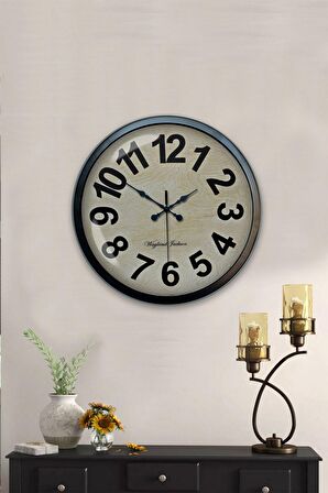 40 Cm Siyah Metal Milano Duvar Saati
