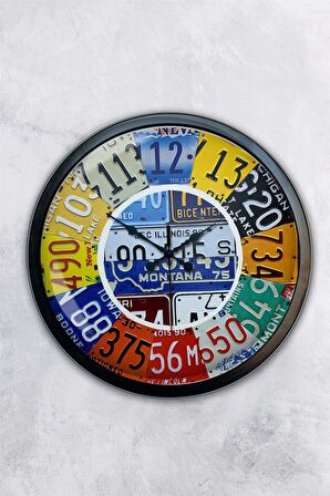 40 Cm Siyah Metal Mexicano Duvar Saati