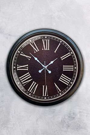 40 Cm Siyah Metal Klas Duvar Saati