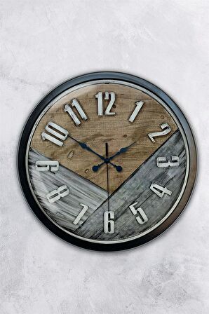 40 Cm Siyah Metal Klas  Duvar Saati