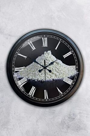 40 Cm Siyah Metal Kitchen Duvar Saati