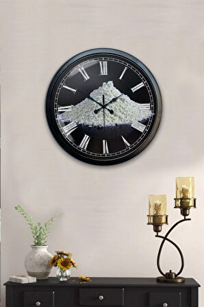 40 Cm Siyah Metal Kitchen Duvar Saati