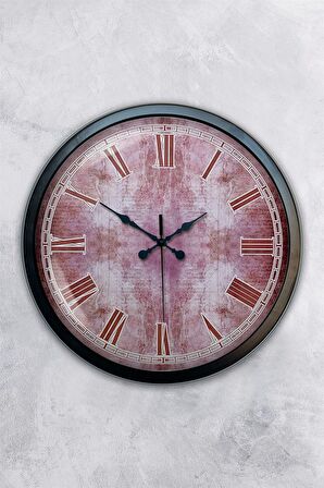 40 Cm Siyah Metal Eros Duvar Saati