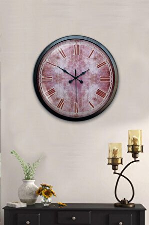 40 Cm Siyah Metal Eros Duvar Saati