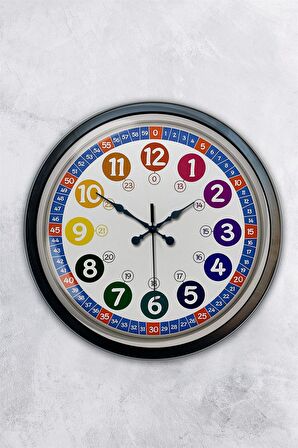 40 Cm Siyah Metal English Class Duvar Saati