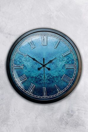 40 Cm Siyah Metal Elit Duvar Saati