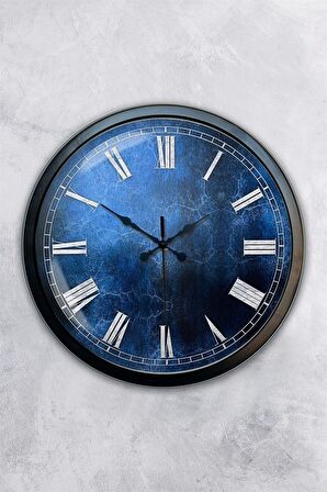 40 Cm Siyah Metal Ekol Duvar Saati