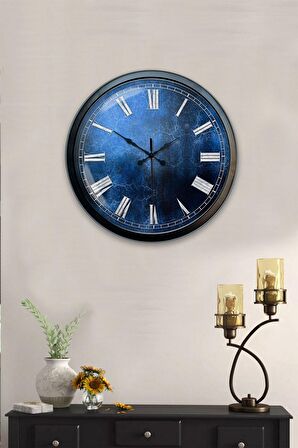 40 Cm Siyah Metal Ekol Duvar Saati