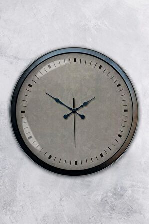40 Cm Siyah Metal Decorative Duvar Saati