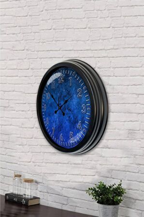 40 Cm Siyah Metal Class Duvar Saati