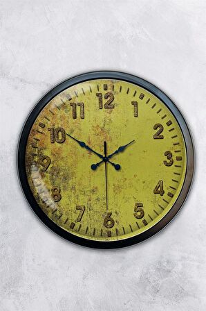 40 Cm Siyah Metal Butterfly Duvar Saati