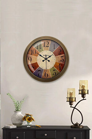 Hediyelik 36 Cm Eskitme Metal Westclox Duvar Saati