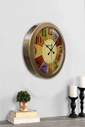 Hediyelik 36 Cm Eskitme Metal Westclox Duvar Saati