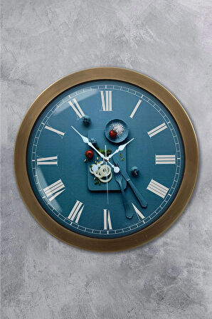 36 cm Eskitme Metal Mutfak Duvar Saati