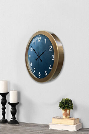 Hediyelik 36 Cm Eskitme Metal Klasik Duvar Saati
