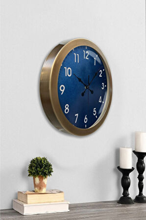 Hediyelik 36 Cm Eskitme Metal Klasik Duvar Saati