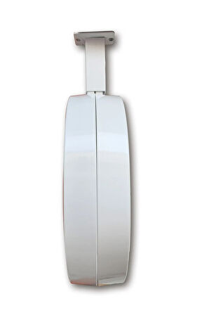 Hediyelik 36 Cm Beyaz Metal Çevre Istasyon Tavan Saati