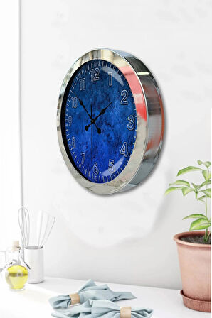 Hediyelik 36 Cm Krom Metal Class Duvar Saati