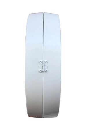 Hediyelik 36 Cm Beyaz Metal Dansçı Dekoratif Istasyon Duvar Saati