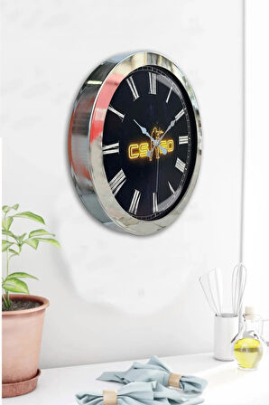 Hediyelik 36 Cm Krom Metal Csgo Duvar Saati