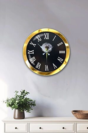 Hediyelik 36 Cm Gold Metal Romen Klasik Duvar Saati