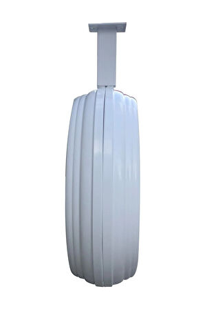 Hediyelik 40 Cm Beyaz Metal Ayetli Istasyon Tavan Saati