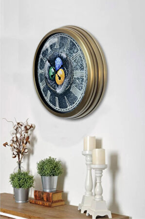 40 cm Eskitme Metal Yumurta Hediyelik Duvar Saati